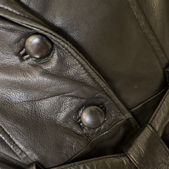 Womens Wilson’s leather jacket with tie - Picture 5 of 12